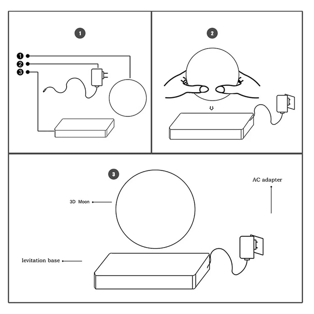 GravityGlow 3D Lamp