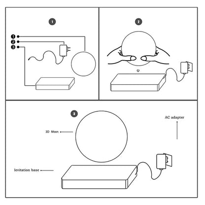 GravityGlow 3D Lamp